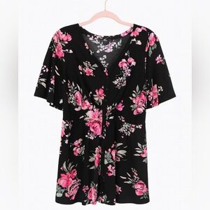 Torrid Floral Stretch Top – Torrid Size 2 (Equivalent to Ladies XL/1X)